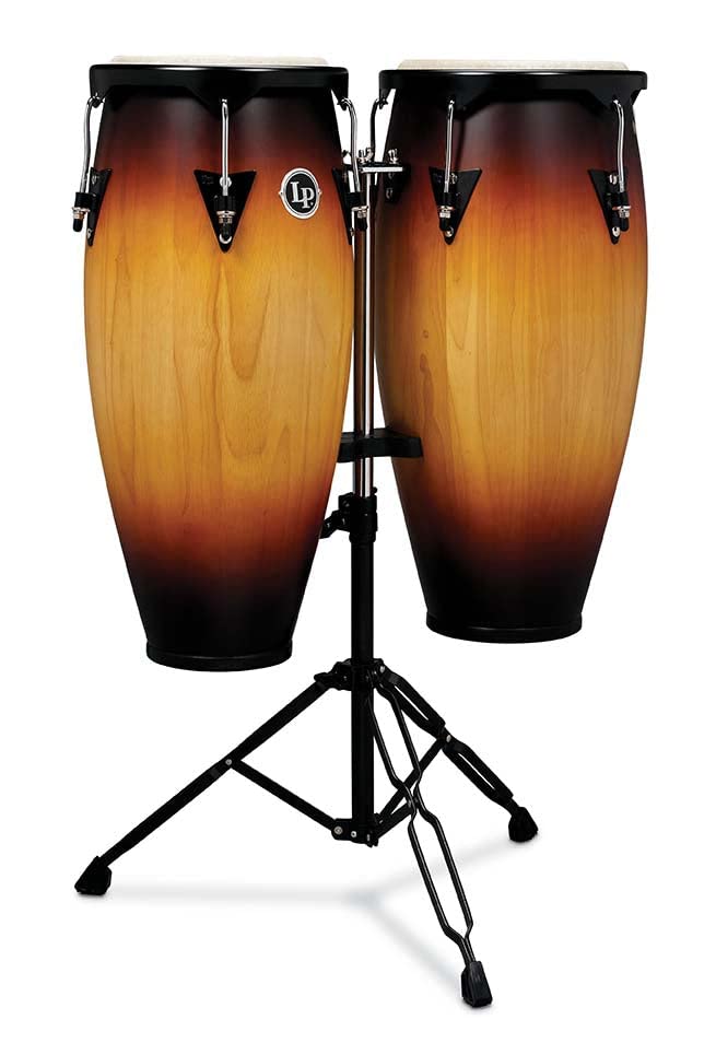 Latin Percussion LP646NY-VSB Coppia Congas con Supporto Vintage Sunburst