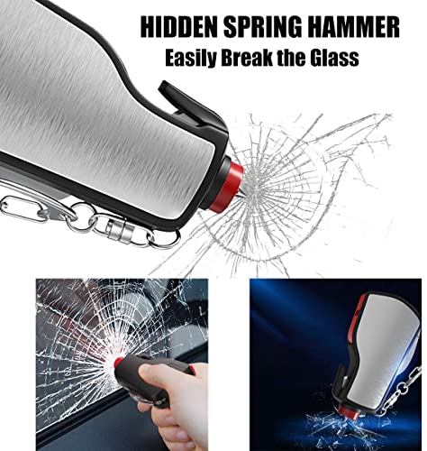 Aomago Car Window Breaker Emergency Escape Tool - Multi-Functional Glass Breaking Seatbelt Cutter 2Pack #TOP1