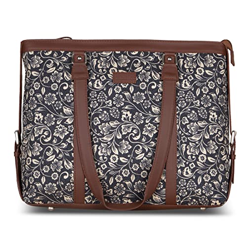 Image of ZOUK Women's Vegan Handcrafted WavBeach and FloMotif - Office Bag Combo