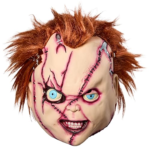 Rubies Bride of Chucky: Chucky Overhead Latex Mask for Adults Mens One Size