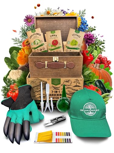 Organo Republic Medicinal & Tea Herb Seeds Variety Pack for Indoo...