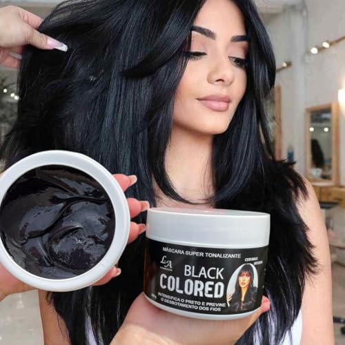 Tonalizante Preto Intenso Sem Amônia La Cosmeticos 300g