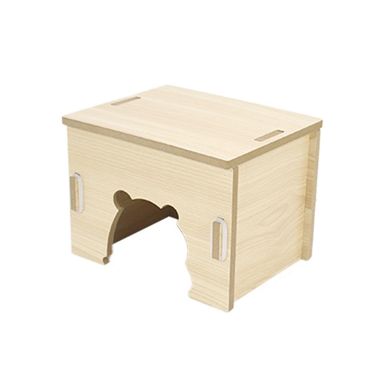 Tsophreniq Single Bedroom Hamster House Small Animal Hideouts Shelter Cave Cage Decors For Dwarf Hamsters Mice And Rodents Resting Supply Natural Wood Shelter