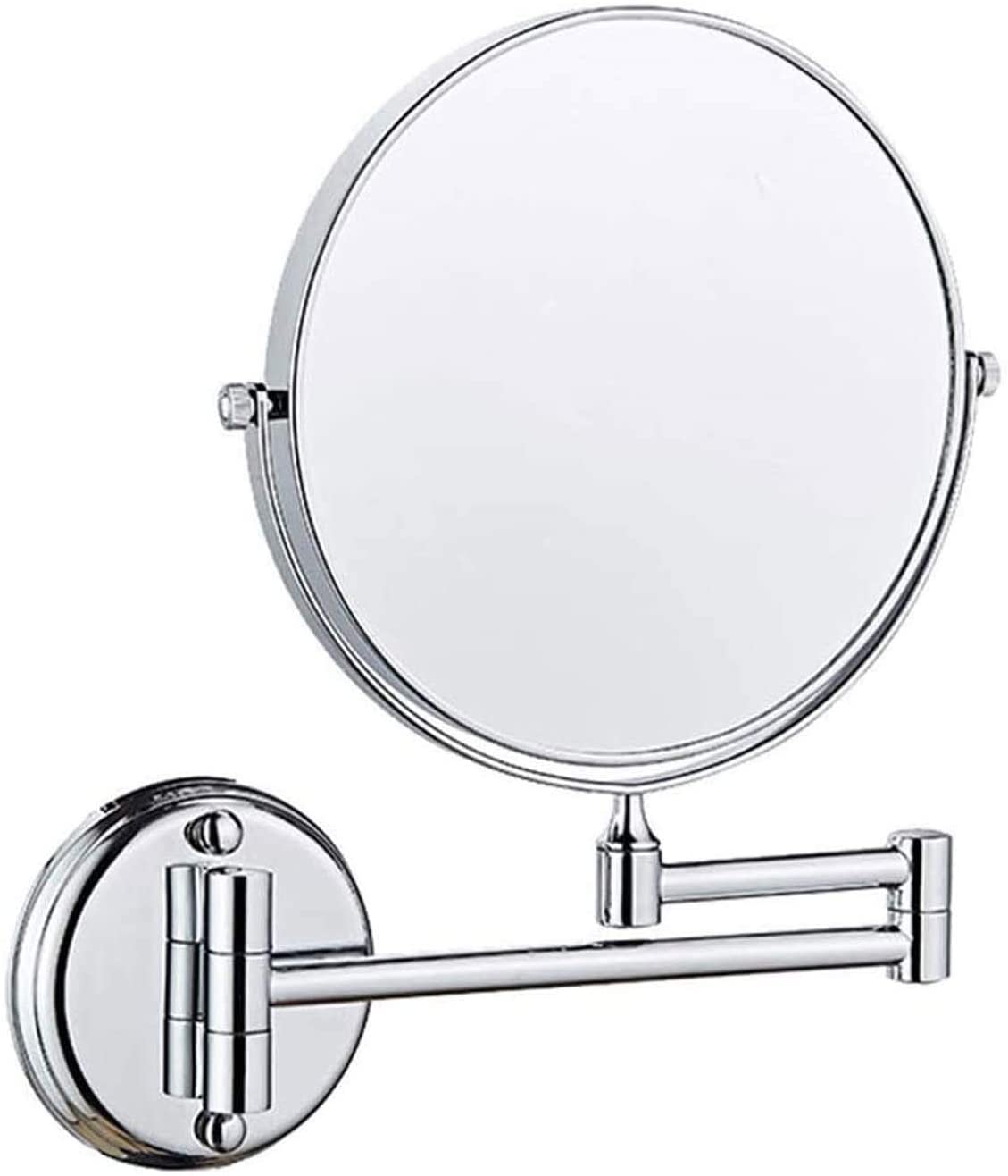 Miroir de salle de bain rotatif 360 en nickel brossé élégant