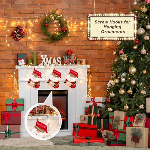 Relbro 100 Pcs Screw Hooks, 1 Inch Metal Cup Hooks Screw In Mug Hooks Heavy Duty Screw Wood Wall Ceiling Hooks Plant Hooks Indoor Outdoor For Utensils Crafts Baskets Lights Wreaths thumb #4