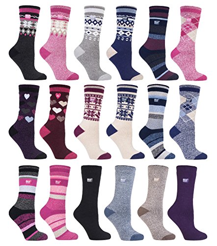 HEAT HOLDERS Lite - Ladies Winter Warm Thermal Thin Casual Socks 5-9 US4