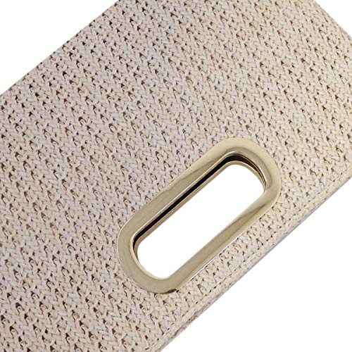 Image of Top Handle Straw Clutch