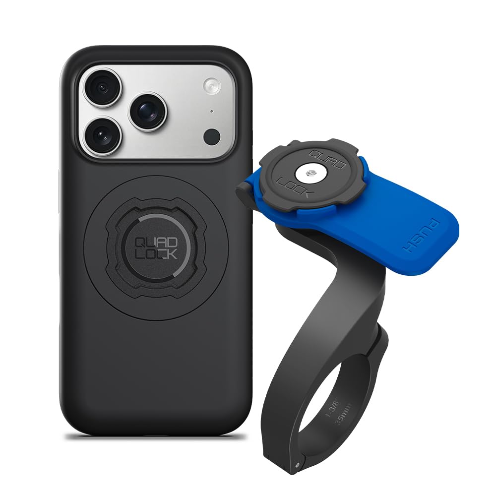 Quad Lock Out Front Handlebar Bike Phone Mount (V3) with MAG Phone Case for iPhone 17 Pro