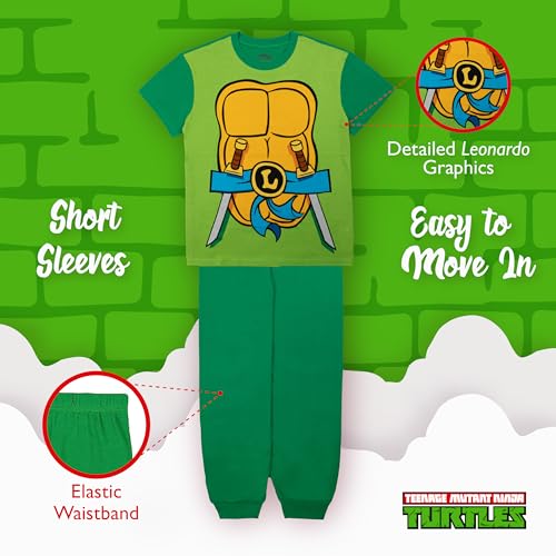 Nickelodeon Adult Teenage Mutant Ninja Turtles Family Sleep 2-Piece Snug-fit Cotton Pajamas Set4