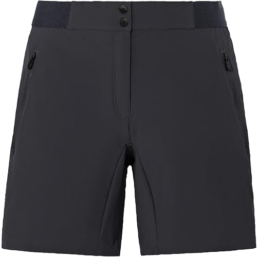 VAUDE Women's Scopi LW Shorts II Pantalones Cortos, Negro/Negro, 36 Slim para Mu