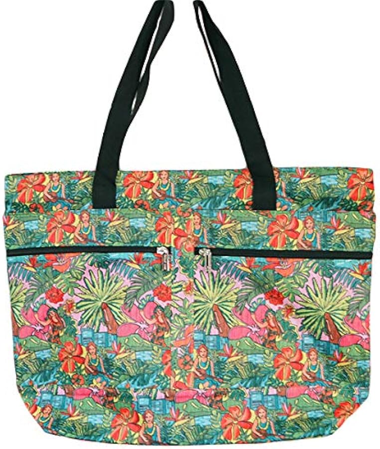 Amazon | [ALOALO] エコバッグ マルシェバッグ ハワイアン レッスン