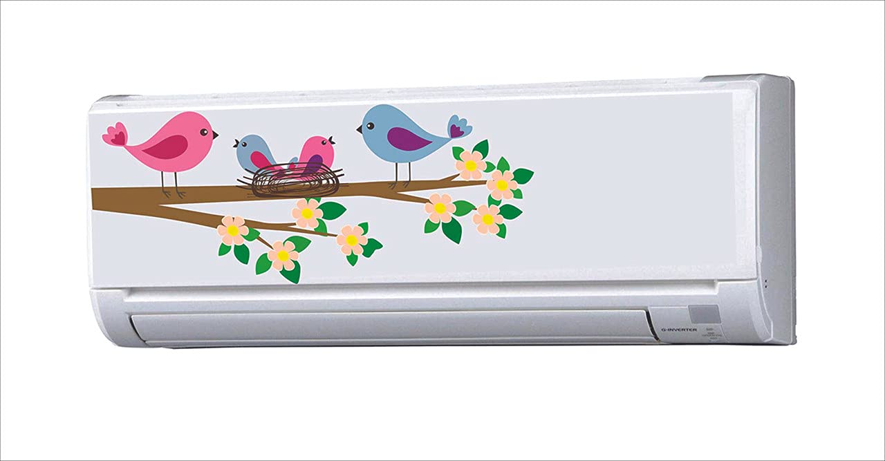 Meet Cute Beautiful Birds Nest Vinyl Botanical Air Conditioner Sticker Desg_15 (B09G1CD22X) Amazon Price History, Amazon Price Tracker
