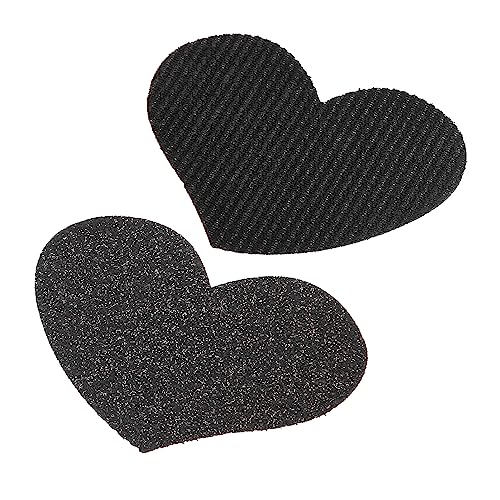 VOCOSTE Hair Fixed Pads, forma de corazón, negro, 2 piezas | Pegatina mágica, parche para flequillo, para niñas y mujeres miniatura 1