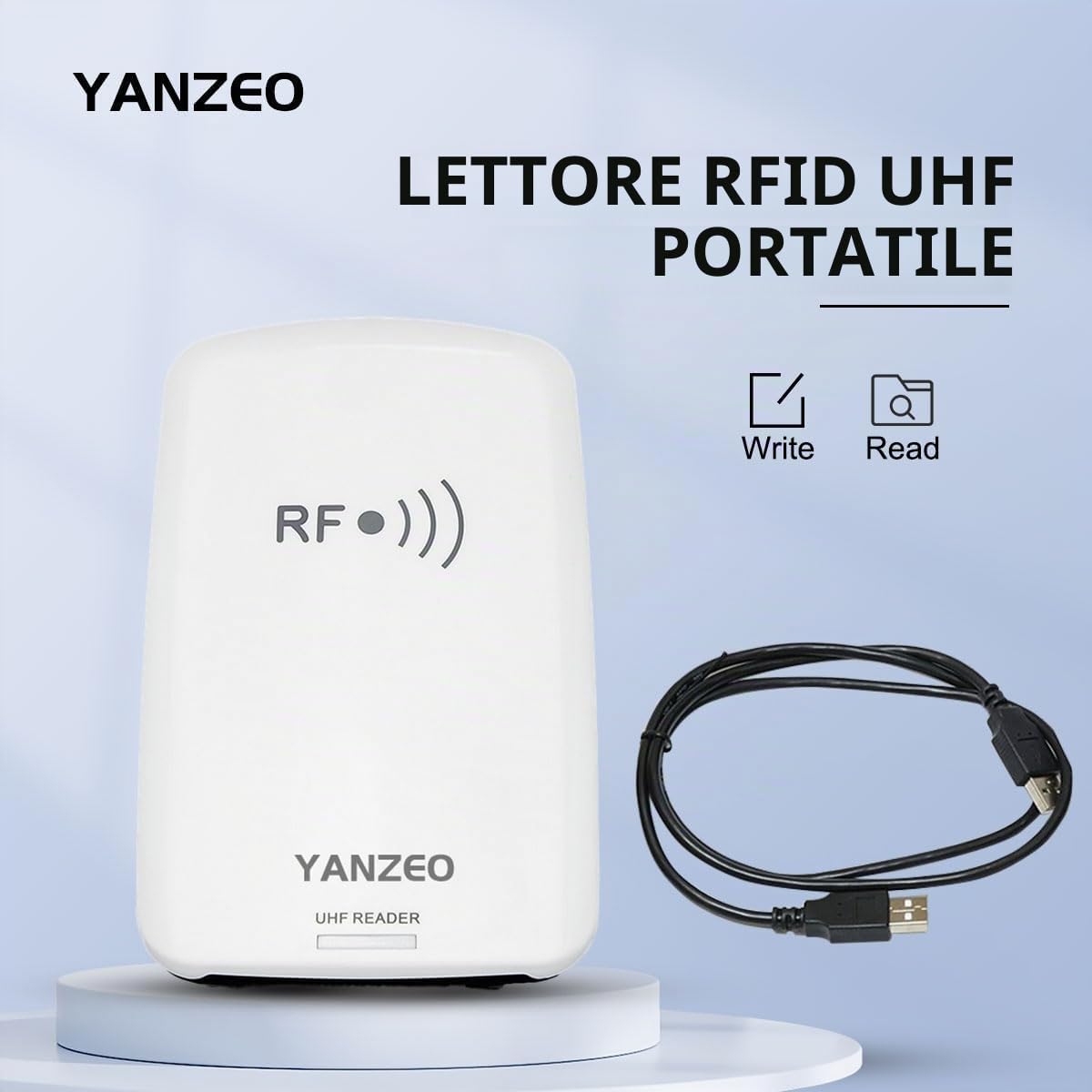 Yanzeo SR3308 860-960Mhz UHF RFID Reader Writer Lettore RFID USB Guide utente SDK gratuite