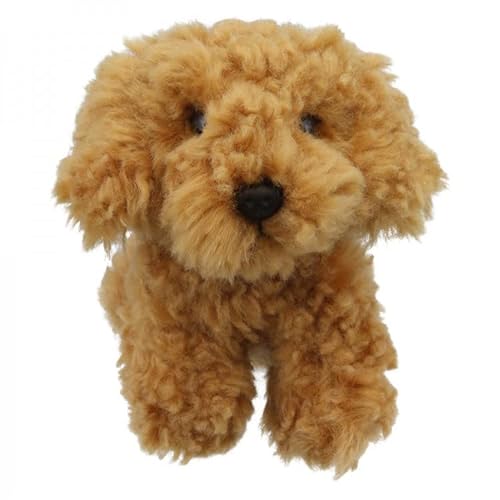 Wilberry Mini Cockapoo – Soft Plush Stuffed Dog Toy with Curly Fur and Lifelike Features - Perfect Companion for Adventrues and Imaginative Play - 16cm