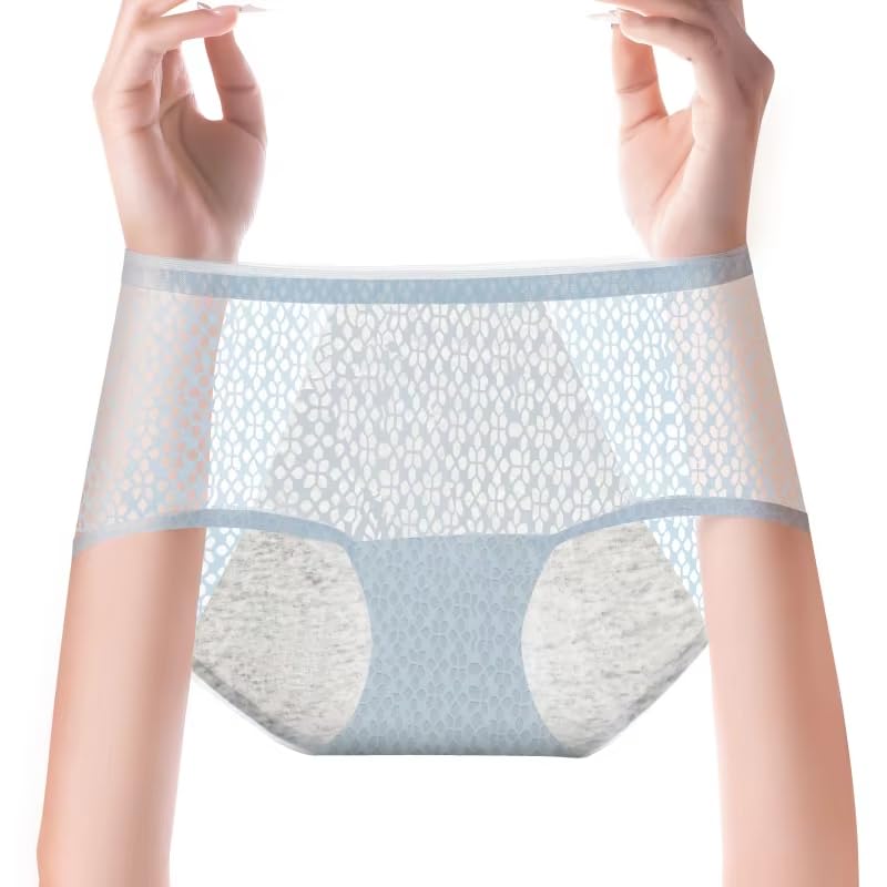 6 Piezas de Bragas de Algodón a Prueba de Fugas para Adolescentes Bragas para El Período Bragas Posparto Bragas Menstruales Ropa Interior Absorbente Bragas a Prueba de Fugas para Flujo Abundante Mu