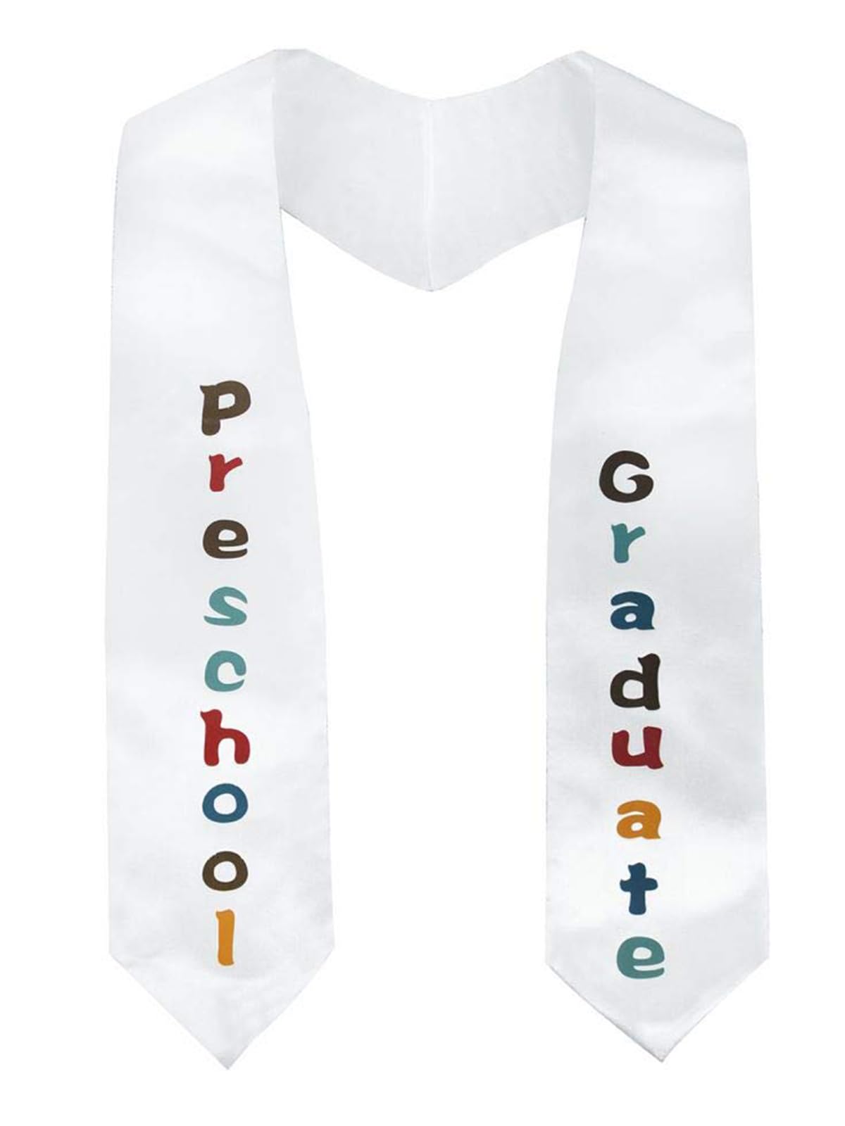 GraduatePro Kindergarten Shiny Graduation Stole Kids Preschool Choir Clergy Plain Sash 40"/100cm 14 Colors