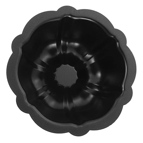 LABRIMP Mini Pumpkin Silicone Cake Mold, 4-inch Nonstick Fluted Mini