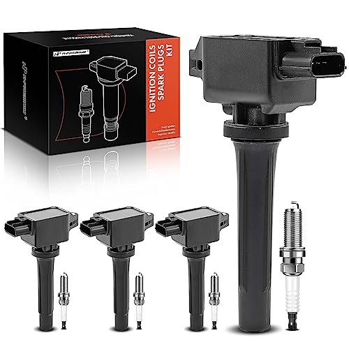 A-Premium Ignition Coil Pack and Iridium Spark Plugs Compatible with Mazda CX-5 2013-2018, 3 2012-2019, 3 Sport 2014 2016-2018, 6 2014-2017, MX-5 Miata 2016-2018, CX-3 2016-2020, Set of 4 by A-Premium - Used condition - US$42.44