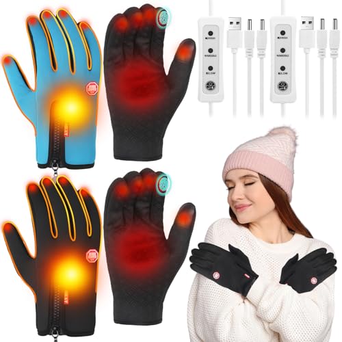 Skicuff 2�y�A ���M��� USB �d�� �[�d�� �^�b�`�X�N���[�� ���M���O���[�u ���C�i�[ ���j ����\ �~�p�n���h�v���e�N�^�[ 3�i�K���x���� �����p ����p (�u���b�N�u���[�AL)