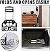 Folding Hand Truck Dolly Aluminum Folding Hand Cart Luggage Trolley Cart Max 175lbs Capacity Dolly Cart, with Telescoping Handle and Rubber Wheels, Double Bearings