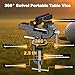 Golf Club Grip Vise Clamp Kit, 360° Swivel Portable Table Vise, Golf Club Calibration Tool, Club Grip Replacement Tool, Suitable for Golf Club Grips (with Solvent)