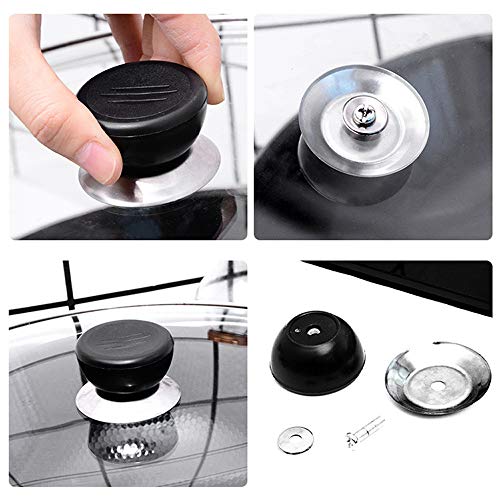 Tingz 5PCS Replacement Pan Lid Knob/Handle，Saucepan Lid Handle Universal Heat-Resistant Cookware Lids Stainless Steel Pan Lid Knobs for Kitchen Accessory 4 Gallery Image