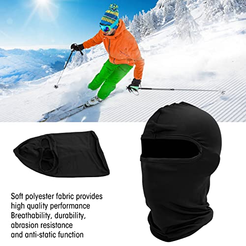 Pasamontaña para esquí y ciclismo, cubierta térmica para cabeza y cuello, resistente al viento y UV, para hombres, color negro miniatura 3