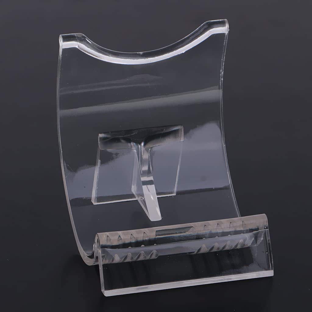 Pofet Transparent 10Pcs Lighter Display Stand Clear Acrylic Easel Holder Rack For Lighter Gift
