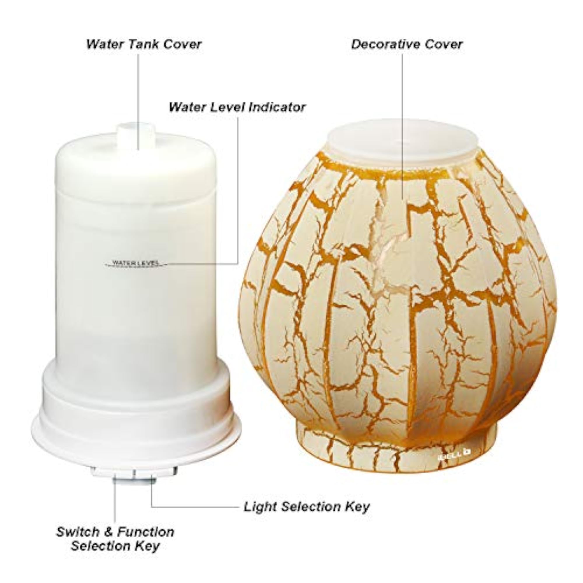 Ultrasonic Electric Aroma Diffuser with 6 LED Light Colors
