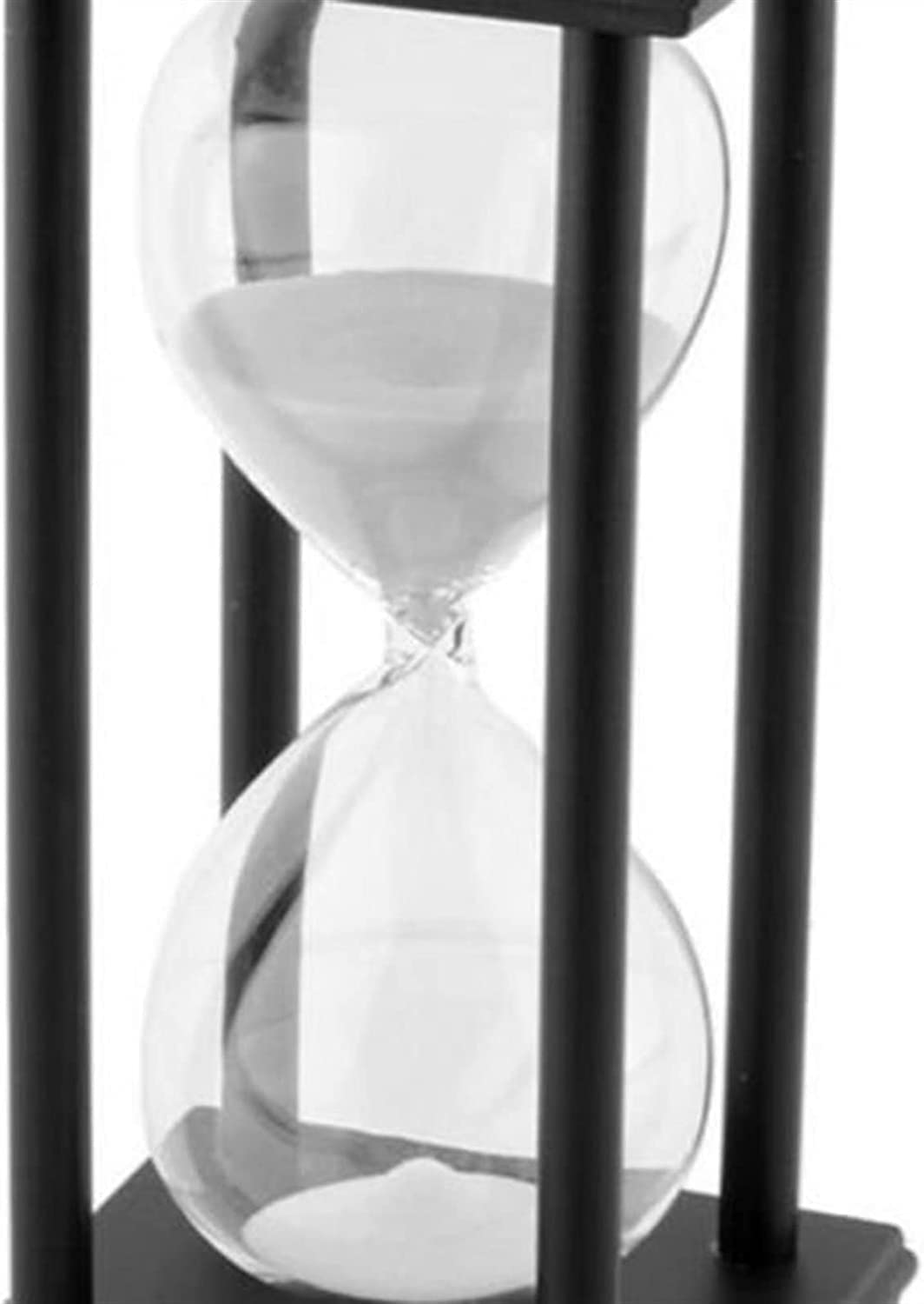 Sandglass45/60min Holz Sanduhr Sandglas Sanduhr Timer Küche Schule Wohnkultur (Farbe: Schwarz Weiß 60 Min) (Weiß Blau 60 Min) (Farbe: Weiß Blau 60 Min)