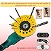 HFLWYWD Drill Bit Sharpener Tool for Angle Grinders,Power Drill Bit Grinding Attachment,Multipurpose Drill Sharpener,Handheld Drill Bit Sharpener for All Bits,3.5-12.5mm Bits (Yellow)