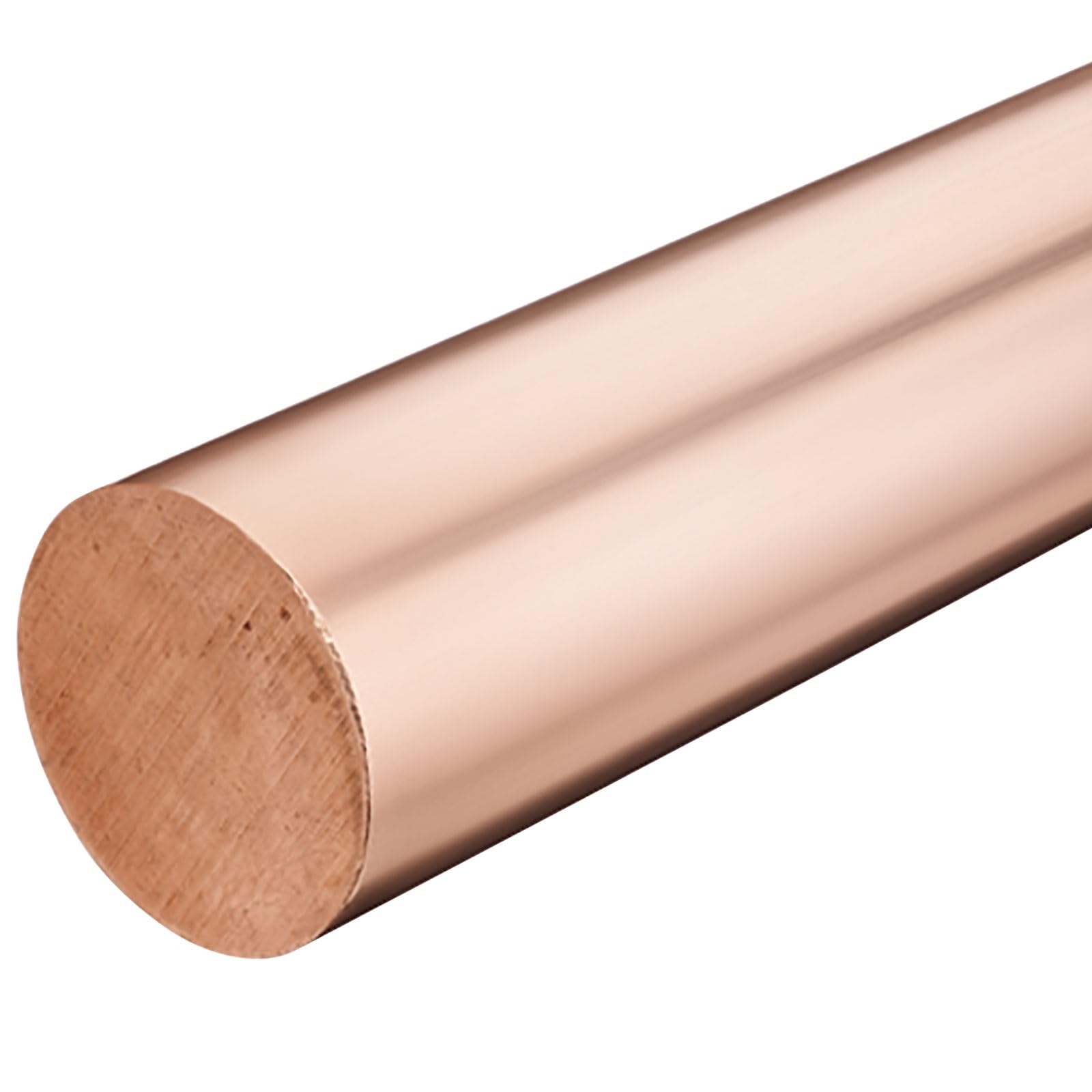 Copper Round Rod, Length 100mm 150mm 200mm 250mm 300mm Copper Round Bar Rod, Diameter 3mm to 25mm Metal Rods 1pc(18x100mm)