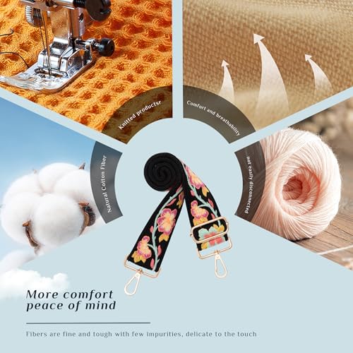 Image of chushui Knit Purse Strap,Replacement Crossbody Wide Adjustable Shoulder Strap for Bag Handbag