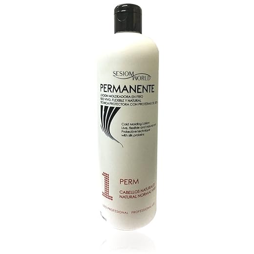 sesioMWorld Permanente Loción Moldeadora No 1 Cabellos Naturales, 500 ml, 1 Unidad, 600 g