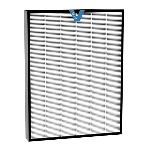 LEVOIT EverestAir Luftreiniger Original Ersatzfilter, Unterstützt HEPA Sleep Modus, 3-In-1 Filter, Effizienz Aktivkohle, EverestAir-RF, 1 Pack, Weiß