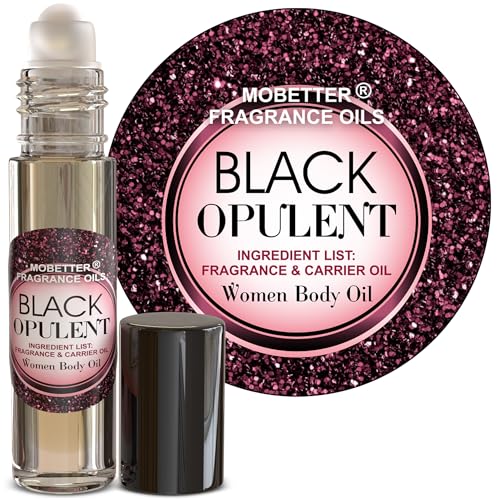 S Black Opulent Women Perfume Body Oil, Long Lasting, Travel