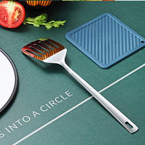 Berglander Stainless Steel Slotted Turner Spatulas - Premium Metal Cooking Utensils for Nonstick Cookware and Barbecues, Dishwasher Safe - Image 3