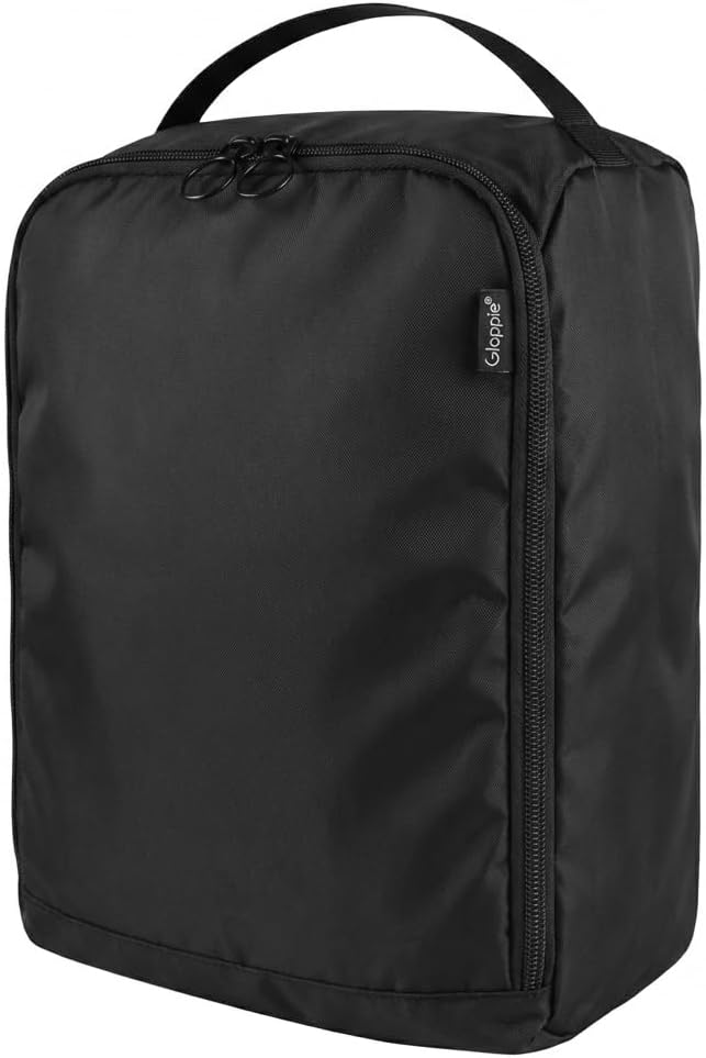 Gloppie Shoe Bags for Travel - Portable Shoes Storage Bag, Shoe Pouch, Shoe Packing Cubes for Men Women - Classic Black