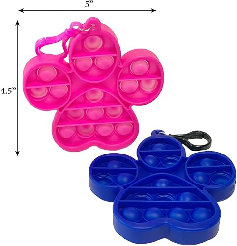 Miniatura 2 de Paquete de juguetes para ansiedad para reventar, llavero de burbujas para niños, juego de 2 (Paw Partol)