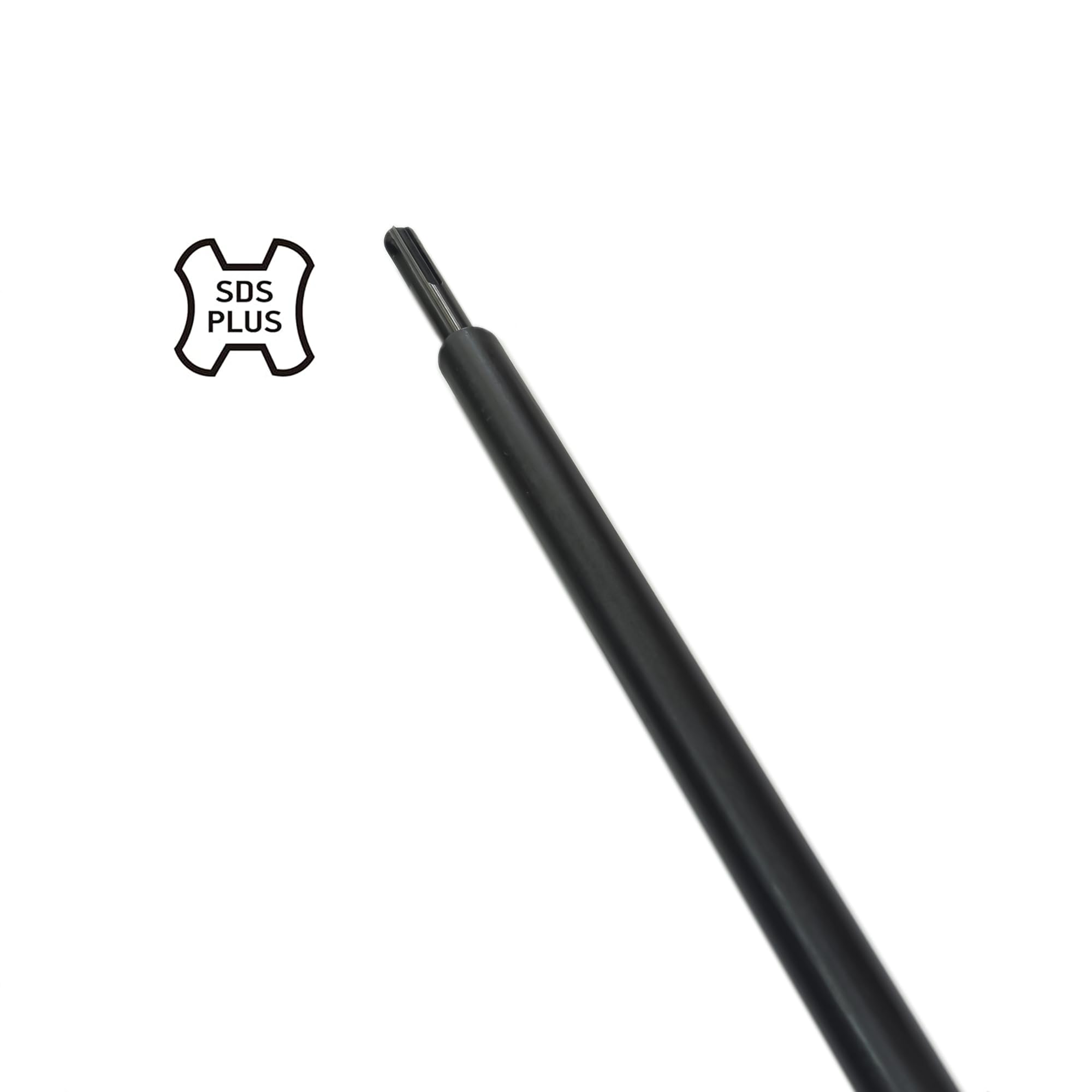 43 cm SDS Plus do SDS Plus drążek przedłużający z adapterem uchwytu szybkiego wymiany, długość 43 cm, stal stopowa 40Cr, do głębokiego wiercenia i trudno dostępnych przestrzeni