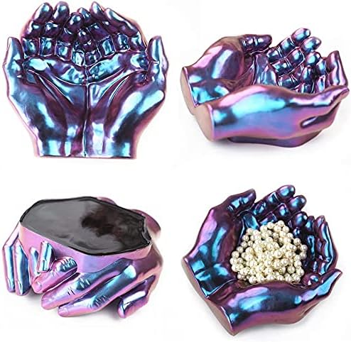 Miniatura 2 de Tvoip Bandeja creativa en forma de mano 3D de silicona modelo de caja de almacenamiento de manos Cenicero de resina epoxi molde de artesanía molde