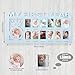 Unittype My First Year Baby Picture Frame Newborn Baby's First Twelve Months Photo Collage,12 Month Milestone Keepsake Frame for Photo Memories Baby 1st Birthday Mothers Day Gift(Blue)
