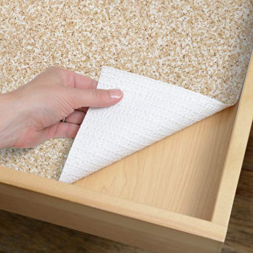 Con-Tact Brand Grip Prints Durable Adhesive Non-Slip Shelf and Drawer Liner, 18" x 4', Beige Granite - Thumbnail 4