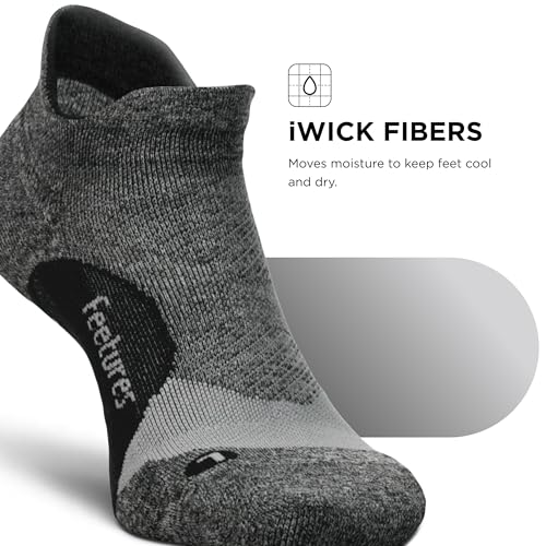 Image of Feetures Elite Light Cushion No Show Tab Sock Wave