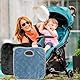 2 Stück Kindersitzunterlage Auto, Sitzunterlage Outdoor Kinder, Baby Kindersitzunterlage, Weiche & Wasserdichte Kindersitzunterlage, für Kleinkinder, Autositz, Kinderwagen - Schwarz, Blau-Grau