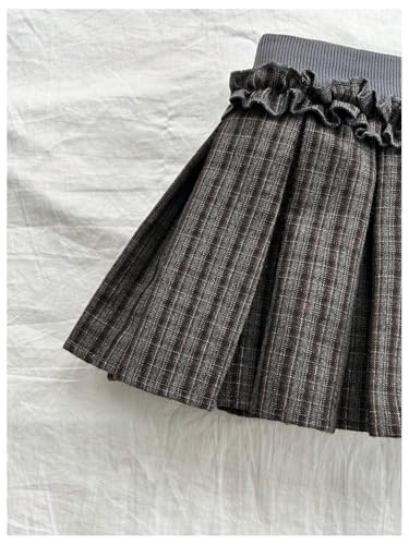 Milumia Women's Plaid Pleated Mini Skirt Low Waist A Line Skater Tennis Skirts3