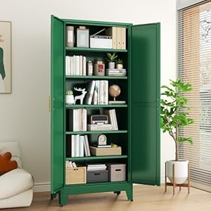 Greenmetalstoragecabinetkitchenpantrystoragecabinetwithdoorsand5adjustableshelves61steellockerstoragecabinetkitchenlivingroomlaundryroomanddinningroom  Urban Country Home Decor Green metal storage cabinet kitchen pantry storage cabinet with doors and 5 adjustable shelves 61 steel locker storage cabinet kitchen living room laundry room and dinning room  urban country home decor
