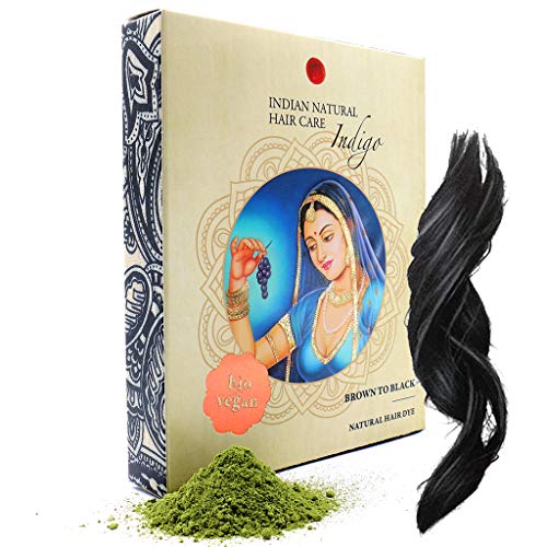 Indigo Powder - Brown to Black Hair Dye - Fresh & Pure Organic - 7oz - Indian Natural Hair Care