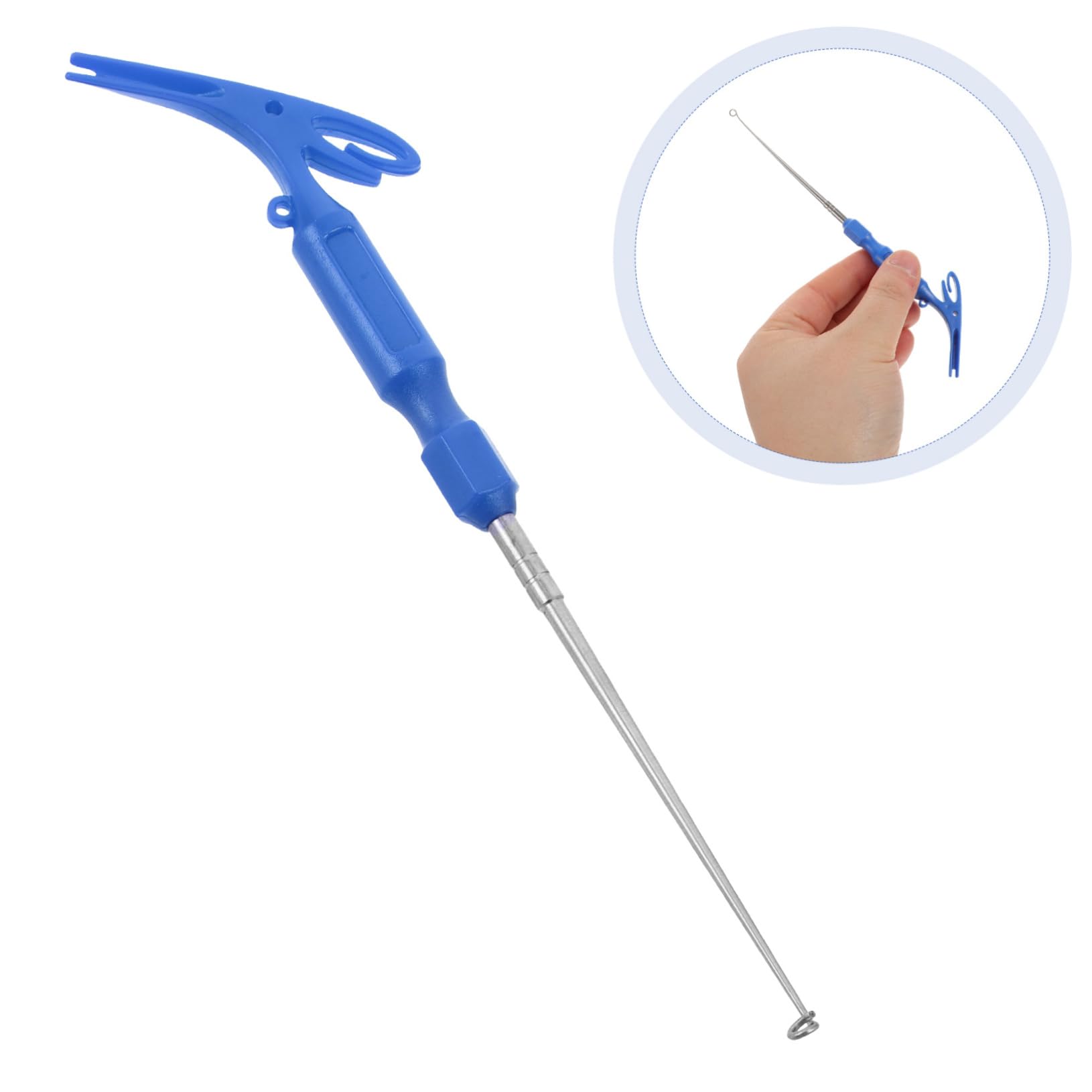 Toyvian engins de pêche extracteur d'hameçon Requin extracteur d'hameçons en Acier Inoxydable Hameçon extracteur Outil de pêche Outil pour enlever Les hameçons Pince à hameçon Abdos Rouge